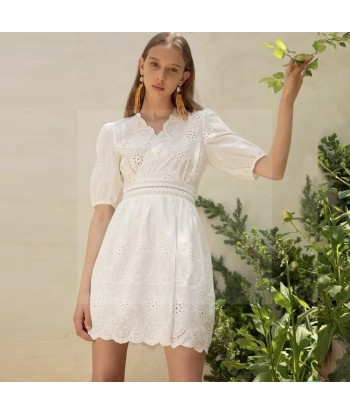 Robe boheme blanche dentelle commande en ligne