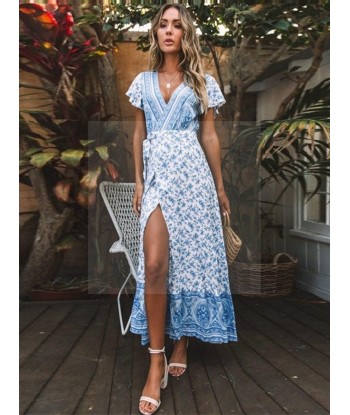 Robe longue boheme bleu Comparez plus de prix