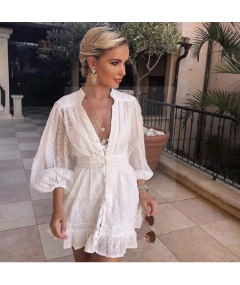 Robe blanche courte style hippie chic sélection de produits