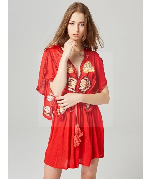 Robe boho fleurie Les magasins à Paris et en Île-de-France