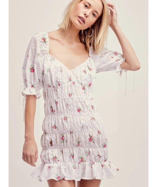 Robe blanche style hippie chic le concept de la Pate a emporter 