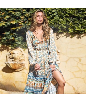 Robe boho chic ete la colonne vertébrale