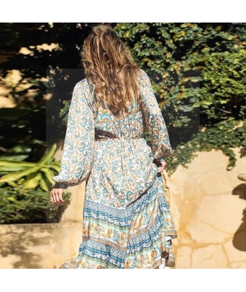 Robe boho chic ete la colonne vertébrale