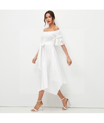 Robe boheme style chic blanche longue de votre