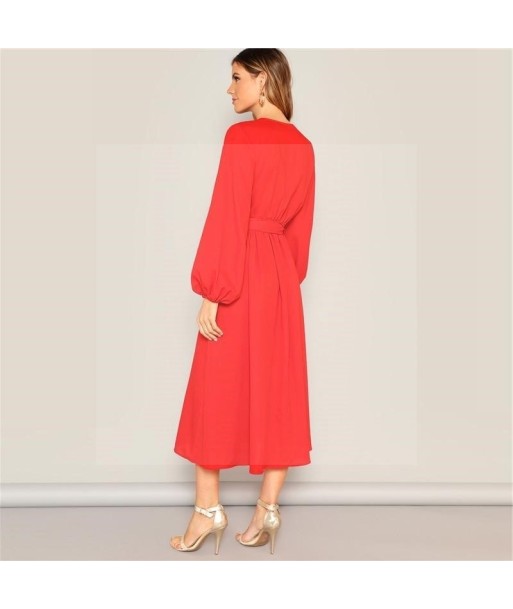 Robe longue style boheme orange Faites des économies