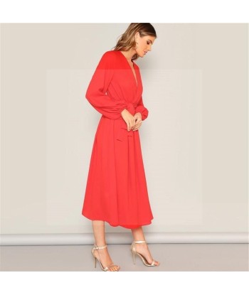 Robe longue style boheme orange Faites des économies