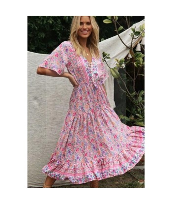 Robe longue a fleurs hippi en ligne des produits 