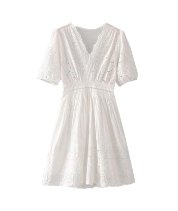 Robe boheme style dentelle blanche prix pour 