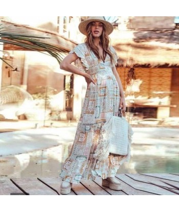 Robe maxi longue boho est présent 