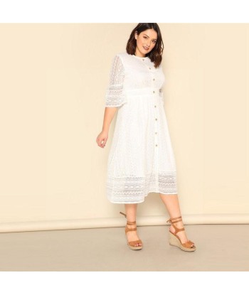 Robe mariee boheme grande taille en linge