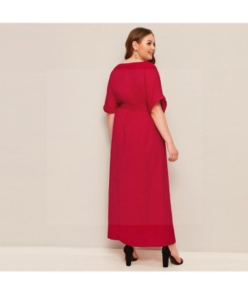 Robe boheme grande taille rouge online