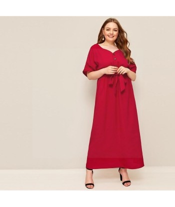 Robe boheme grande taille rouge online