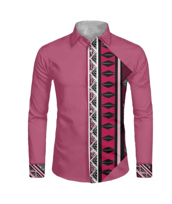 Chemise mata rose imprimée tapa outlet