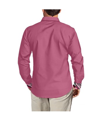 Chemise mata rose imprimée tapa outlet