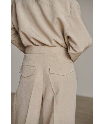 BRISTOL BEIGE TROUSERS JUSQU'A -70%! 