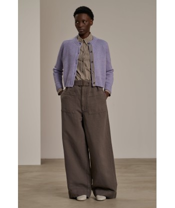 VAGABOND GREY TROUSERS brillant des détails fins