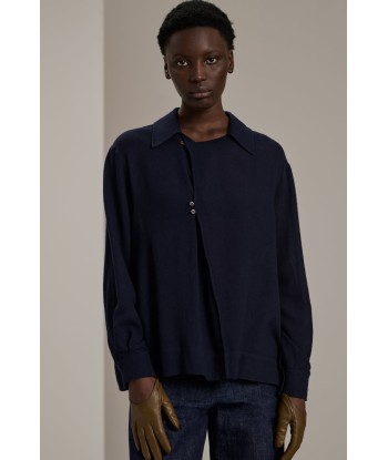 CAMELIA NAVY BLOUSE l'évolution des habitudes 