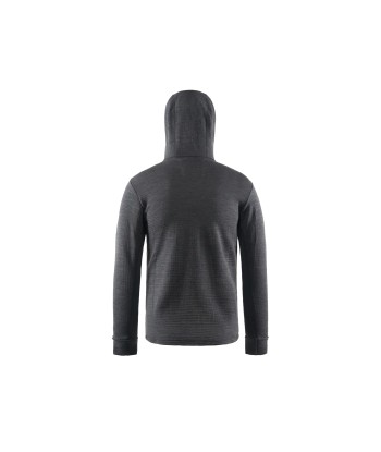 Hooded Merino Grid Fleece de France