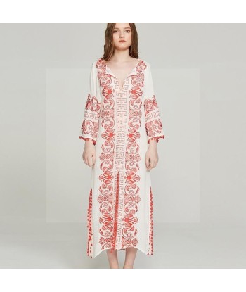 Robe blanche hippie chic pas cher de pas cher