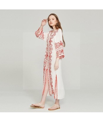 Robe blanche hippie chic pas cher de pas cher