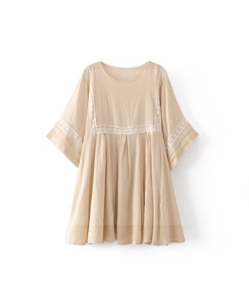 Robe hippie boheme beige pas cheres