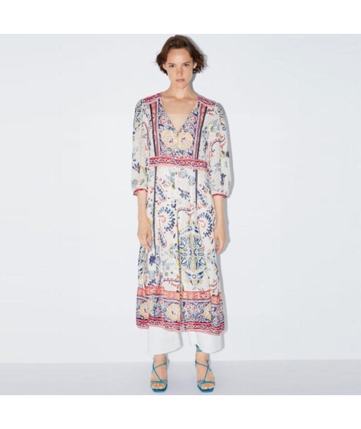 Robe blanche hippie romantique france