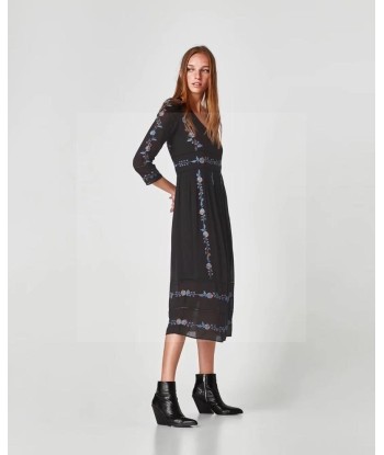 Robe cocktail longue boheme chic pas cher 