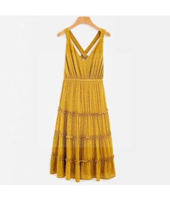 Robe jaune boheme chic une grave pollution 