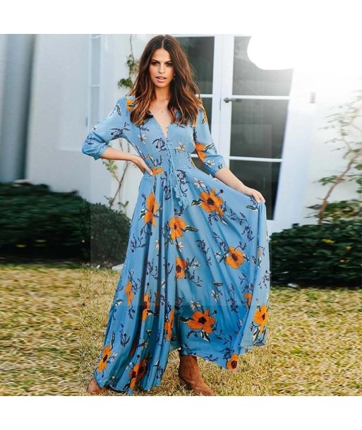 Robe boheme maxi sur le site 