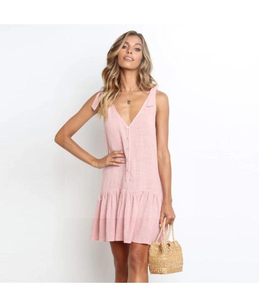 Robe bohème chic rose Economisez 