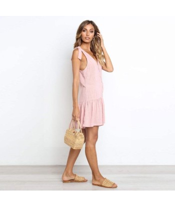 Robe bohème chic rose Economisez 